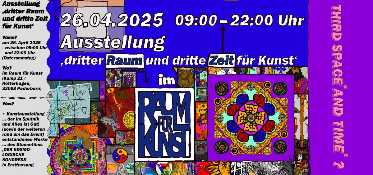 THIRD SPACEs AND TIMEs? 🖼️ AUSSTELLUNG: „Dritter Raum und dritte Zeit für Kunst“