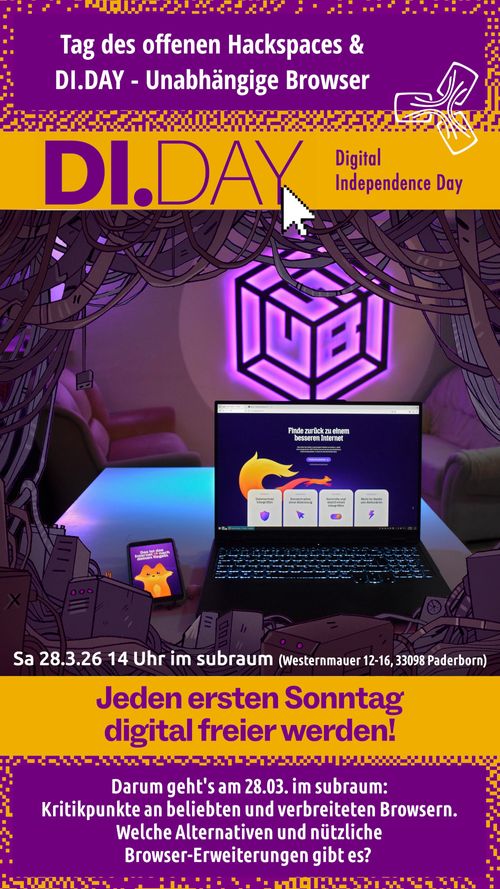  Tag des offenen Hackspaces und Digital Independence Day zu unabhängigen Browsern